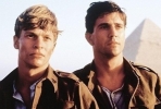 Mark Lee and Mel Gibson (right) in the film <i>Gallipoli</i>.