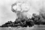 The bombing of Darwin. Photo from Wikipedia. 