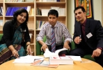 Fashana Chowdhury, Deen Muhammed Imadul Hoque and Bishnu Prasad Gautam. Photo by Emily Duncan.