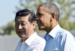 Chinese President Xi Jingping and US President Barack Obama. Photo by AFP. 