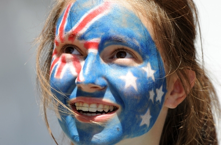 A young Australian nation must come face-to-face with its national flag. Photo by AFP.