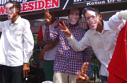 Candidates ran highly personalised campaigns that failed to capitalise on the Jokowi effect. Photo credit by Marcus Mietzner.