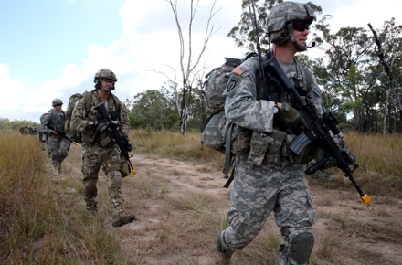US soldiers train in Australia. Photo by Department of Defence.